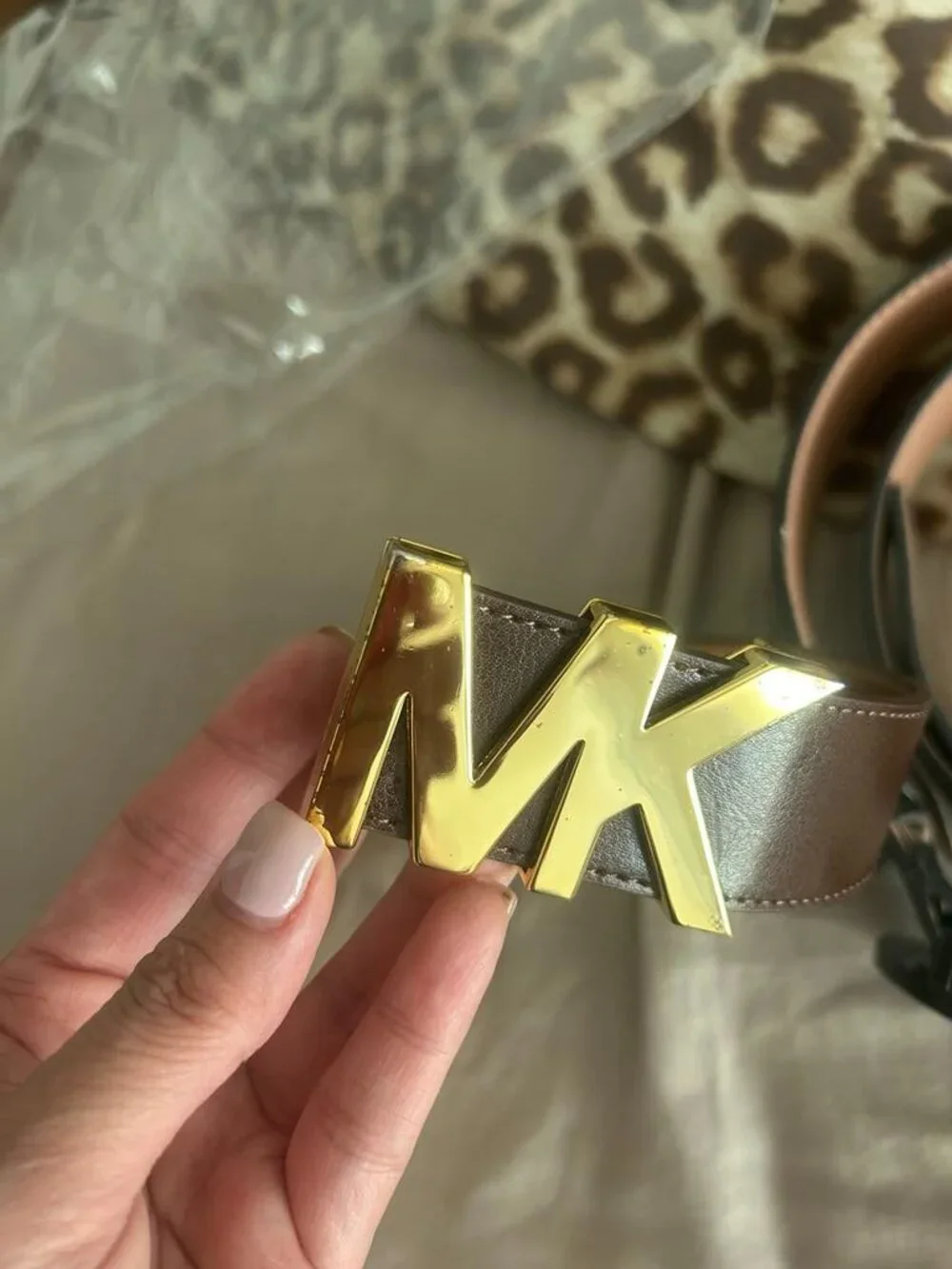 Michael Kors Gold Buckle Authentic Belt